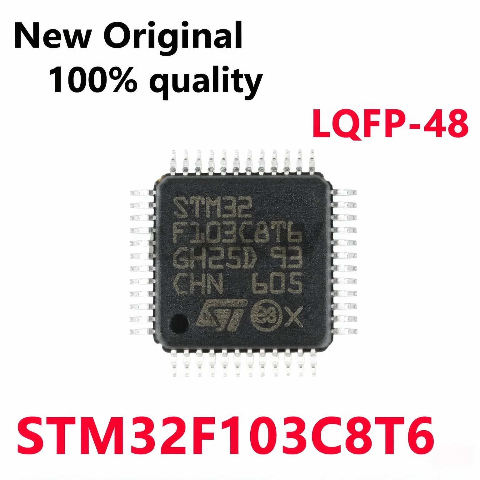 1-5/PCS New STM32F103C8T6 STM32 F103C8T6 LQFP-48 Original 32-bit microcontroller - MCU In Stock