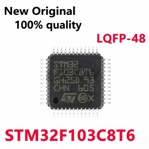 1-5/PCS New STM32F103C8T6 STM32 F103C8T6 LQFP-48 Original 32-bit microcontroller - MCU In Stock