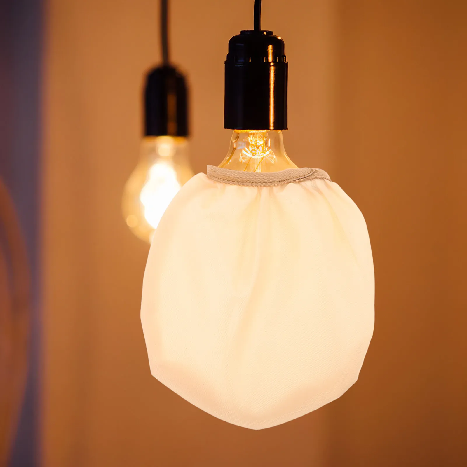 -Friendly Lamp Cover Diffuser Fabric for Nursery Night Feeding Anti-Glare Soft Light Shade 2.8-4In Easy Install LED Bulb