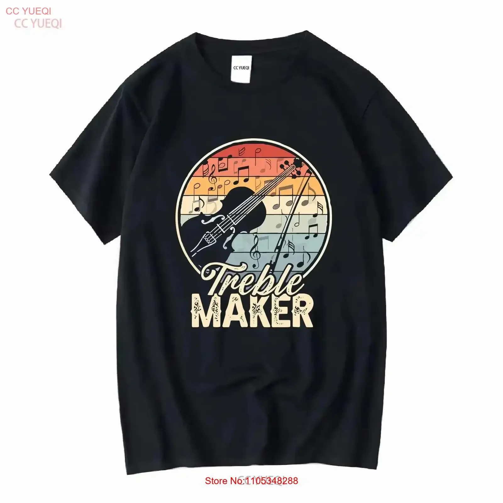 Violin T Shirt Violinist Treble Maker Viola Cello Fiddle Player Music Lover Musician s Teacher vintage vintage Washed Slightly