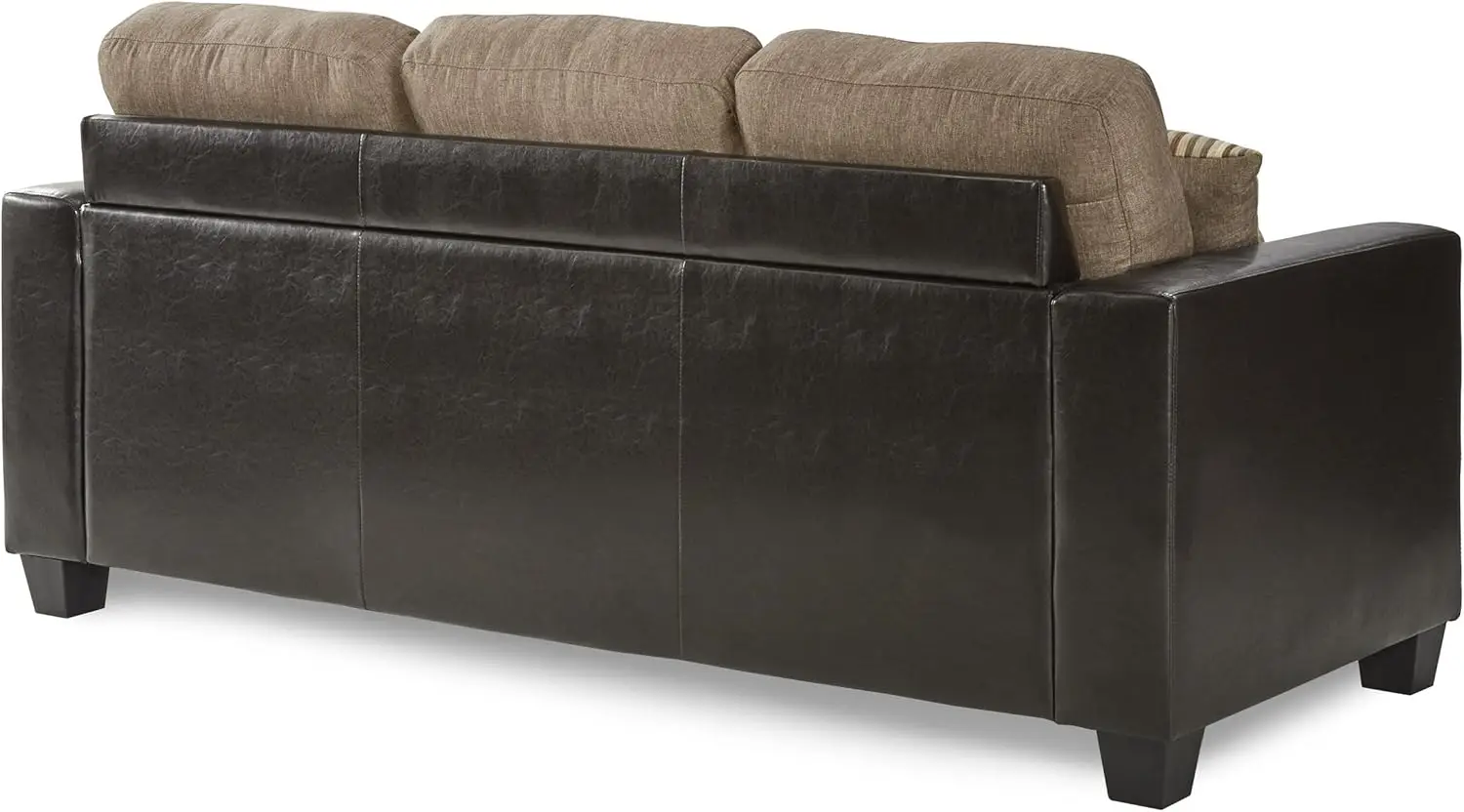 Slater Two Tone Reversible Chaise Sofa, Brown