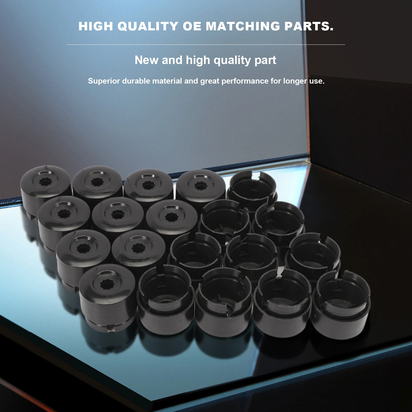 

20 PCS 19mm Car Hub Screw Cover Protective Caps Wheel Nut Screw Head Cover Caps for Transporter T5 T6 2003-2020