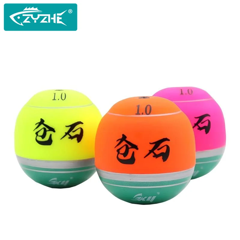 ZYZHE 1PC Flotador de Pesca de Alta Calidad, Material de Madera de Paulownia, Múltiples Tamaños, Estilo de Rosca Central, Flotador para Pesca en Roca Marina