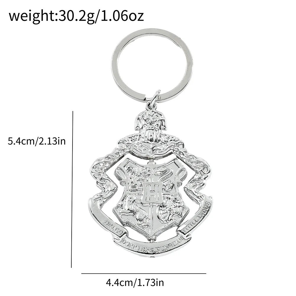 New cartoon anime Harry keychain - rotatable alloy keychain jewelry, decorative gifts for anime fans