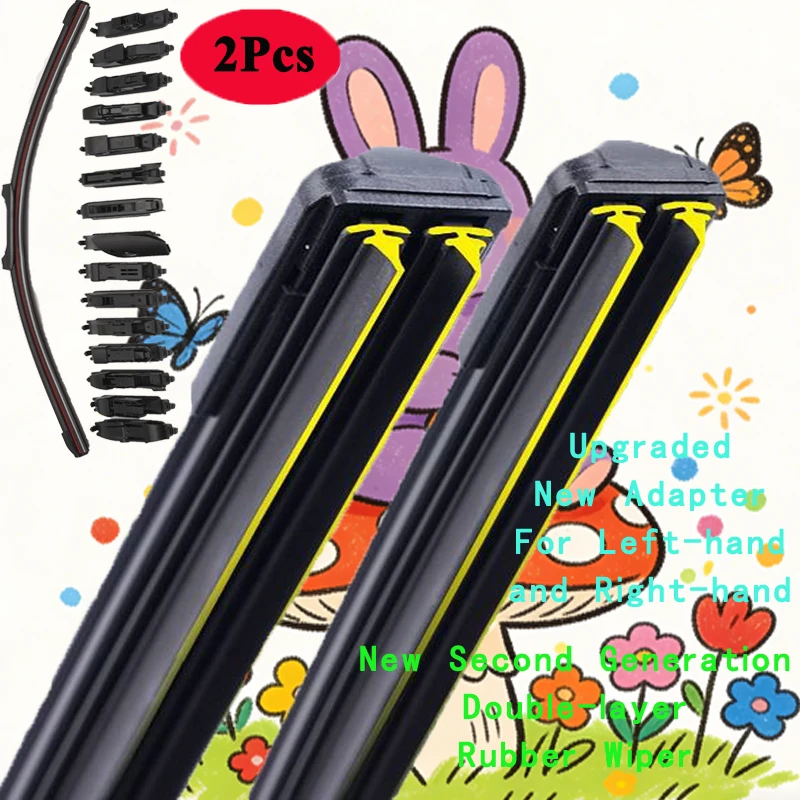 

For Isuzu Axiom Base XS Sport Utility 4-Door SUV 2002 2003 2004 Double Rubber Car Windshield Wiper Blades