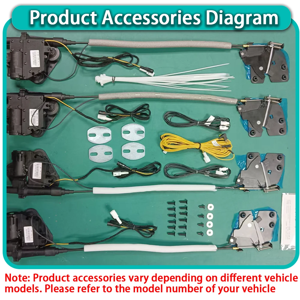 ZJCGO for Holden Chevrolet Equinox Malibu XL 2016-2025 Auto Pull Soft Close Door Kit Power Latch Door Catch Soft Closing Assist 6