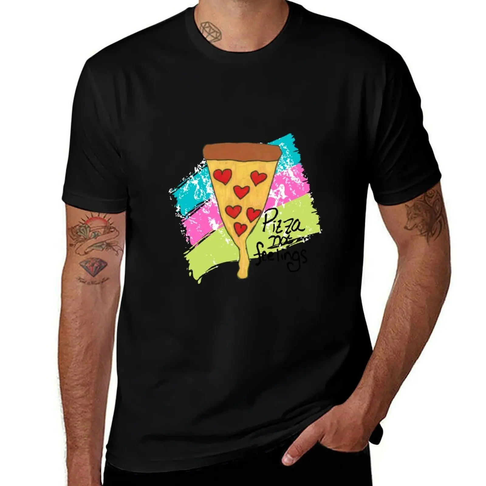 

Pizza Not Feelings T-Shirt summer tops new gifts and t-shirts anime clothes funny t shirts for men