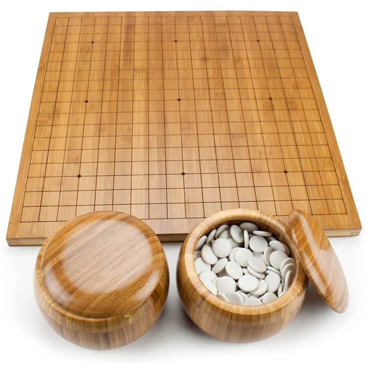19X 19 inch board with reversible bamboo, including bowl and calcium carbide