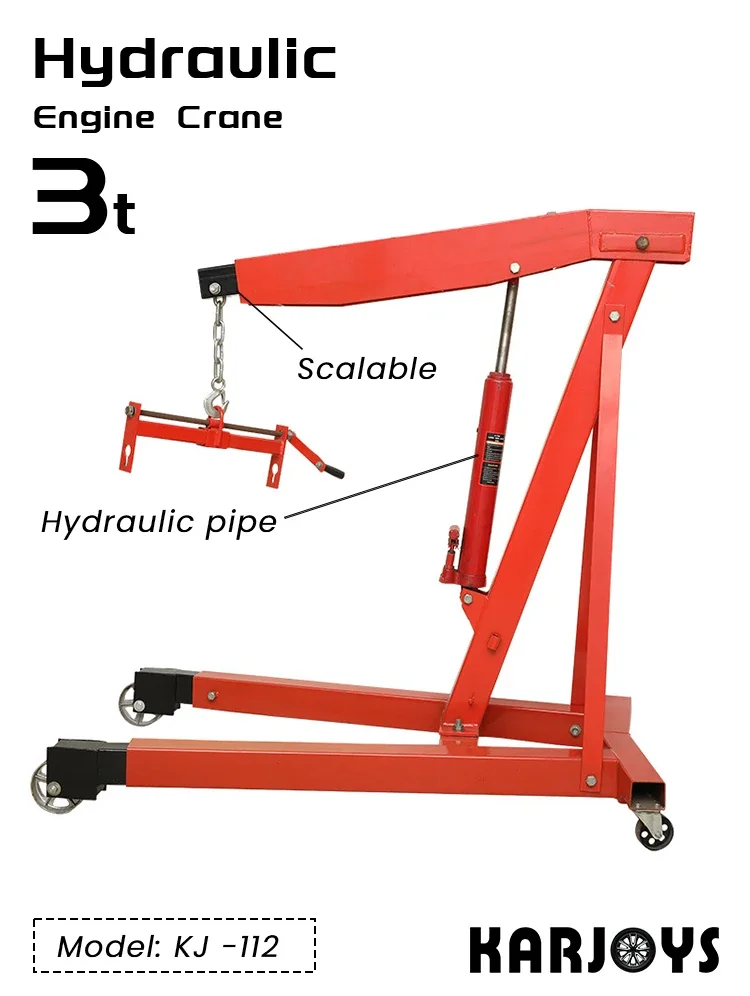 Engine crane 2 ton 3 ton portable hydraulic jack engine crane  popular on amazon 2024