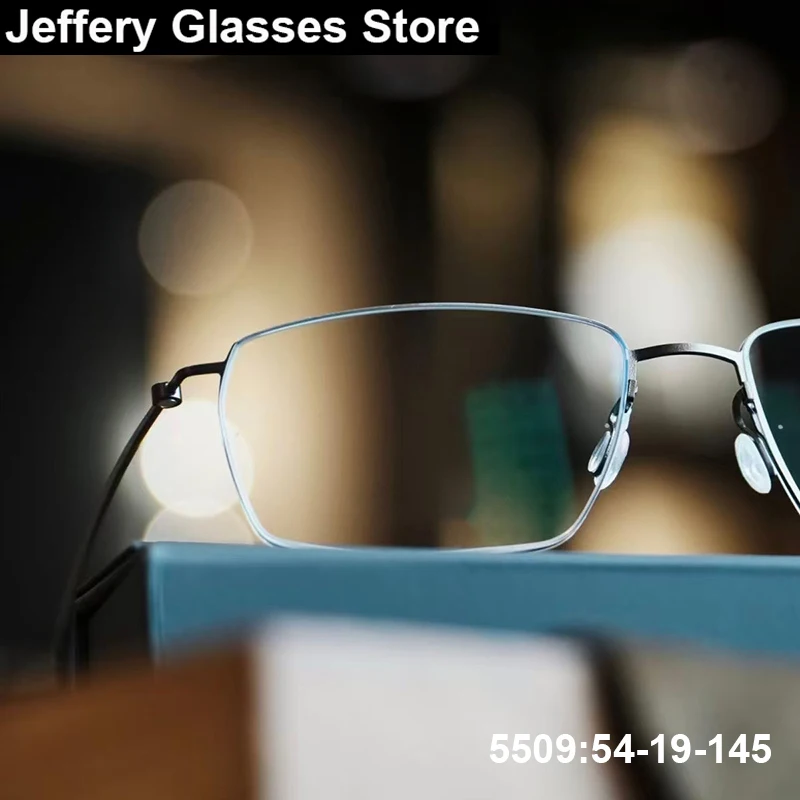 

Дания мужские квадратные безвинтовые очки в оправе женские титановые сверхлегкие деловые очки модные тонкие оправы модные качественные очки