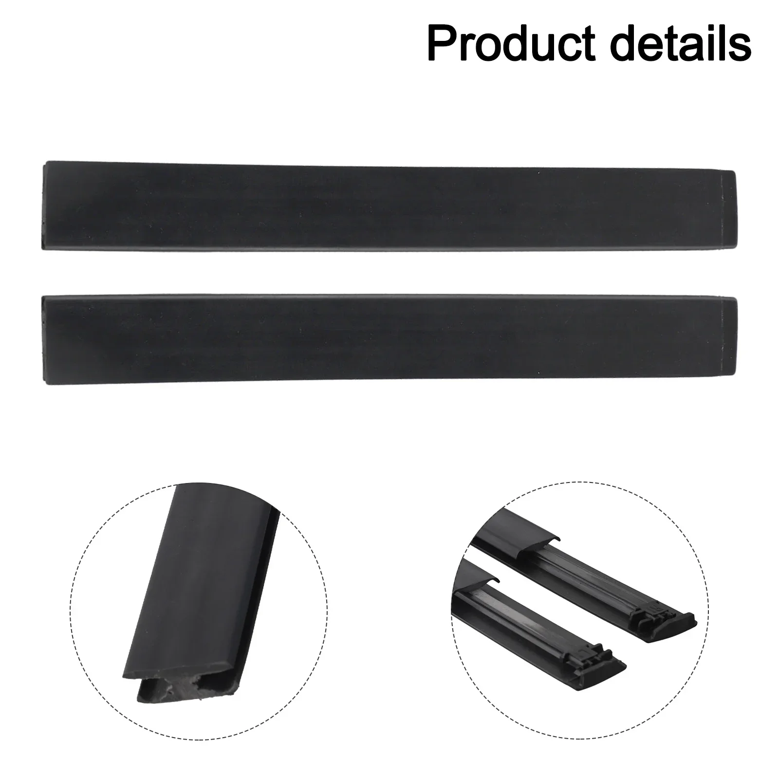Automotive Parts Drip Molding Car Exterior Enhancement Black Quick Installation Replacement Installation Wear-Resistant