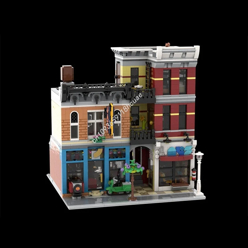 2279ピース MOC マネージャーSオフィス ジャズクラブ モジュール式モデル 組み立てブロック クリスマスギフト 建築玩具 DIY クリエイティブブロック 子供向け