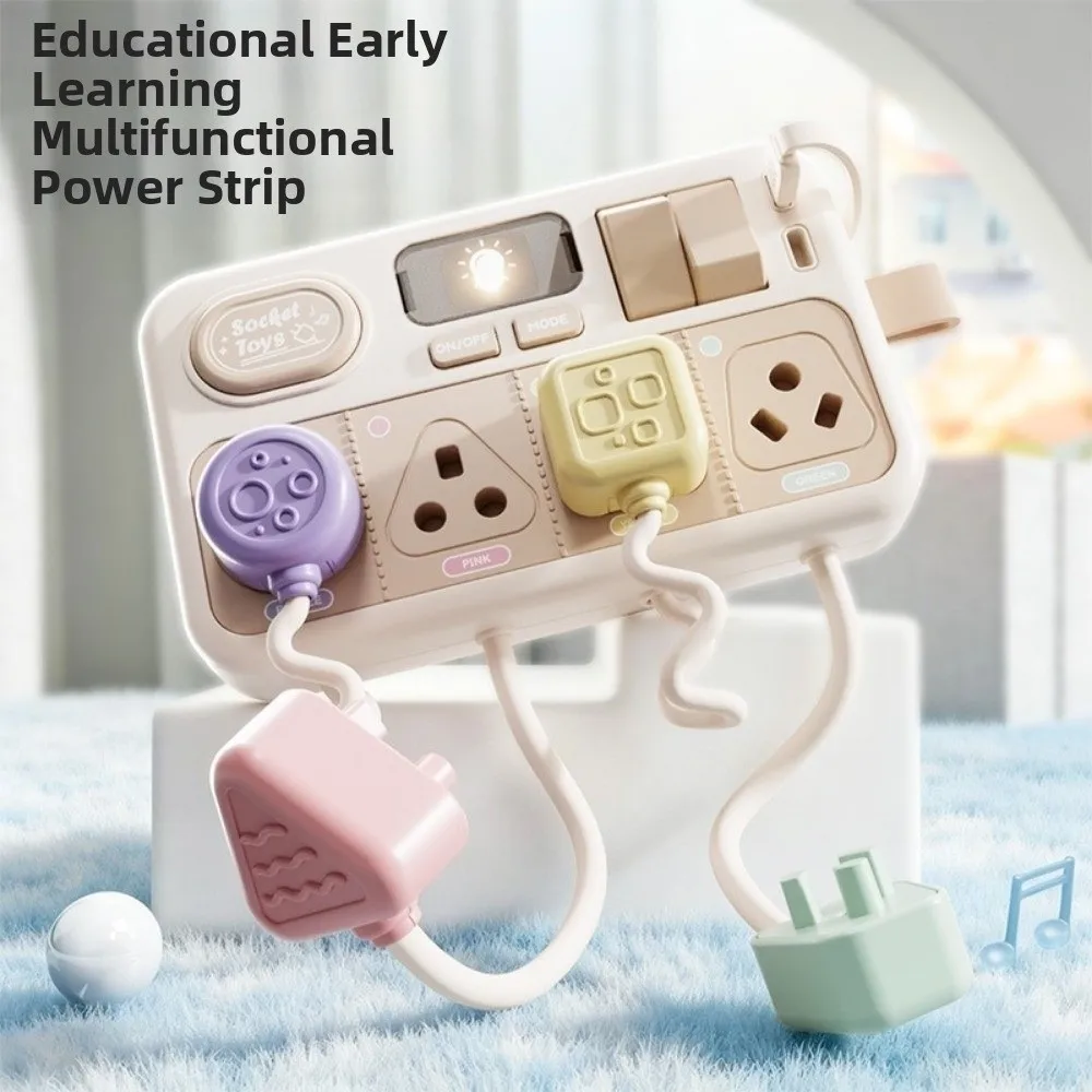 Hand-Eye Coordination Switch Board Sturdy Compact Sound Effects Plug Board Educational Color Recognition