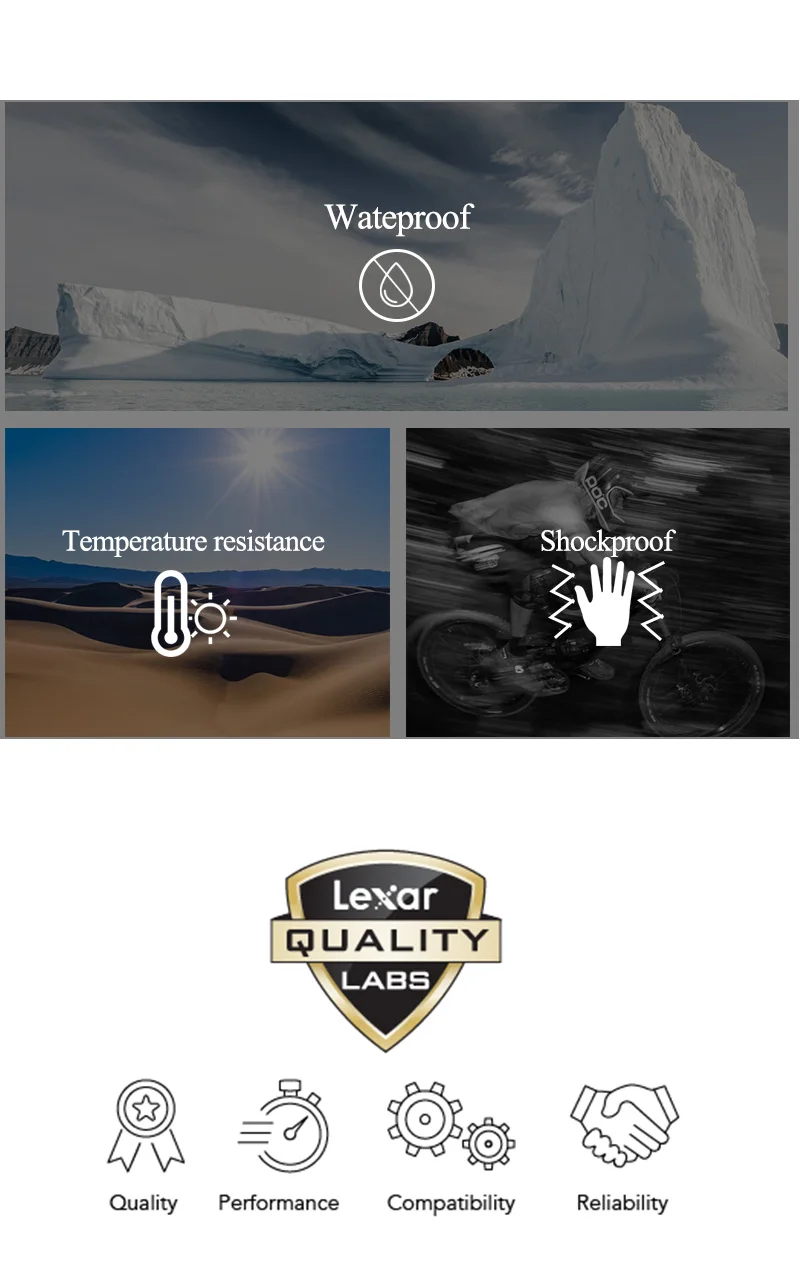 Lexar High Endurance TF-Karte 32GB 64GB 128GB Hochgeschwindigkeits-Speicherkarte bis zu 100MB/s C10 U3 MicroSDXC V30 TF Überwachungskarte – Detail 6