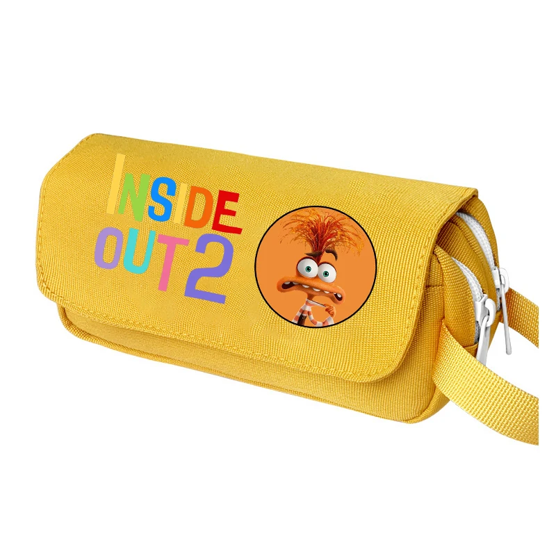 Inside Out 2 piórniki gniew rozpraszający Envy szkolna torba na artykuły papiernicze Disney Cartoon o dużej pojemności etui na długopisy przybory