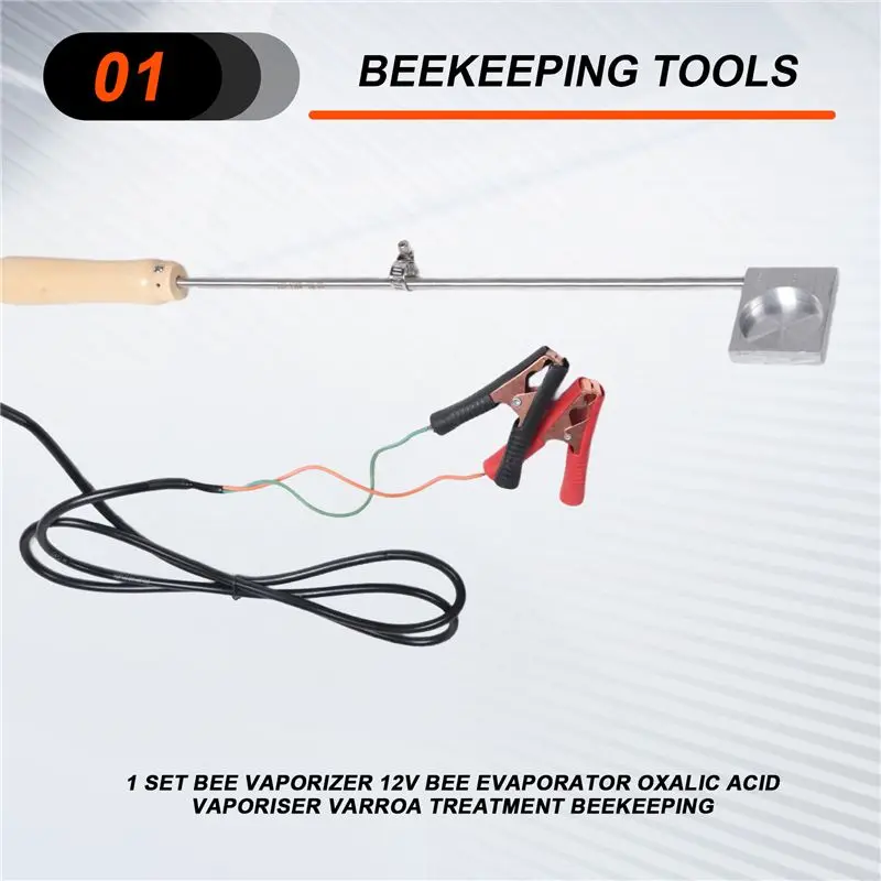 A56P-1 Set New Bee Vaporizer 12V Bee Evaporator Oxalic Acid Vaporiser Varroa Treatment Beekeeping