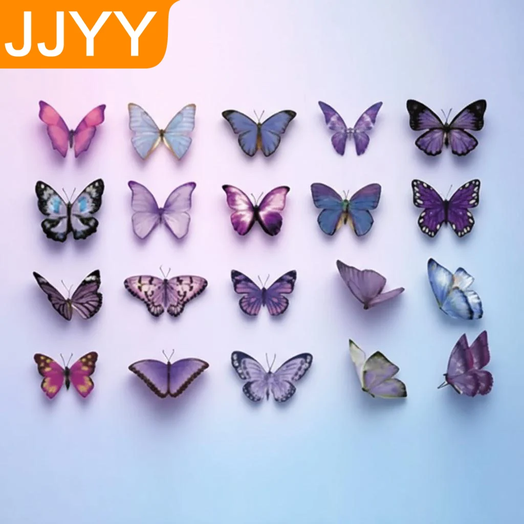 

Cute Butterfly Waterproof Scrapbooking Stickers 40pcs Craft Decorations for Phone Cases Home Decor Supplies