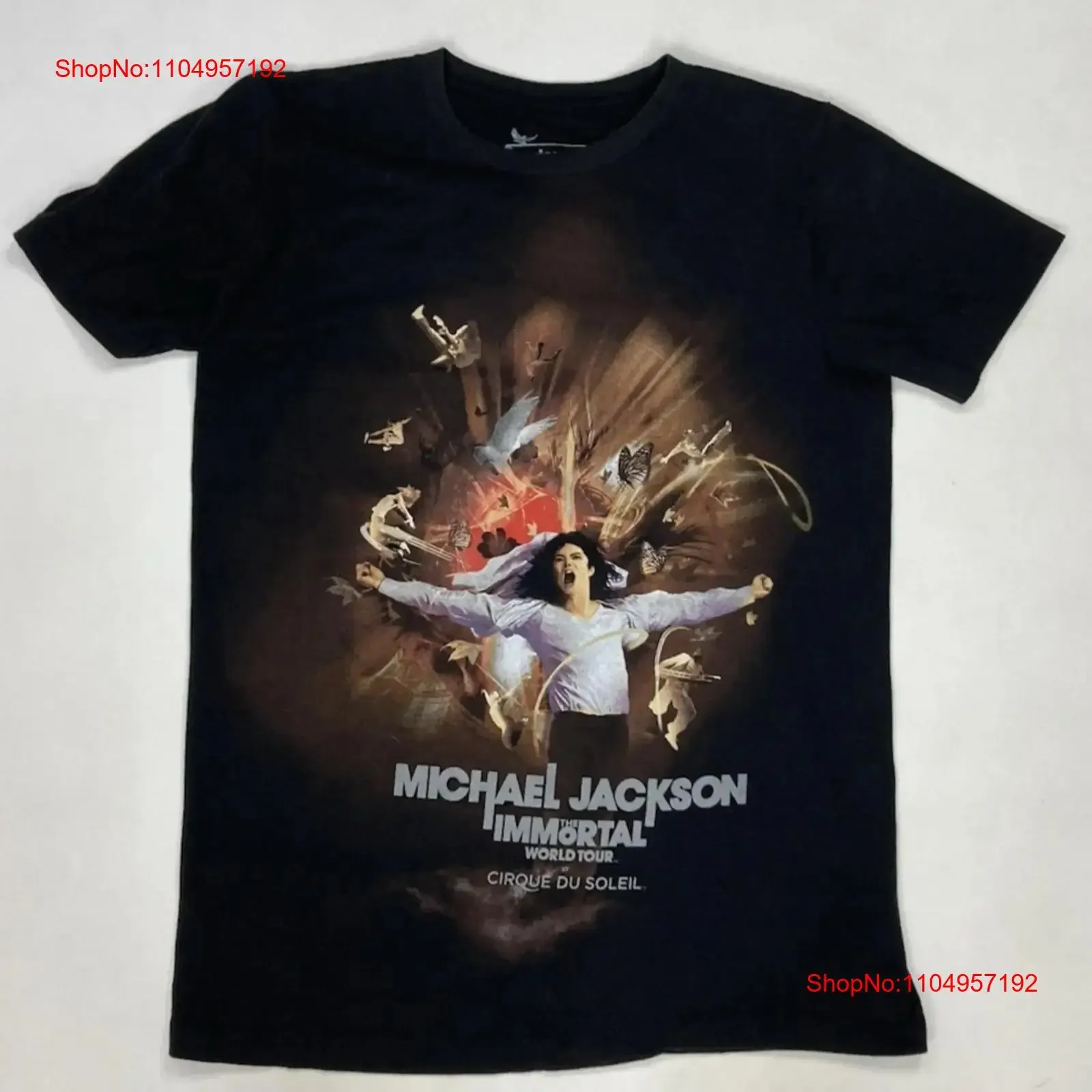 

Michael Jackson Immortal Tour Cirque Du Soleil T shirt Women Medium vintage Washed graphic Versatile Stylish Slightly fashion