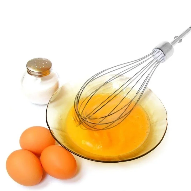 Stainless Steel Egg Beater Stainless Whisk Kitchen Wire Balloon Whisk Milk Egg Beater Egg Mixing Electric Hand Mixer Beaters