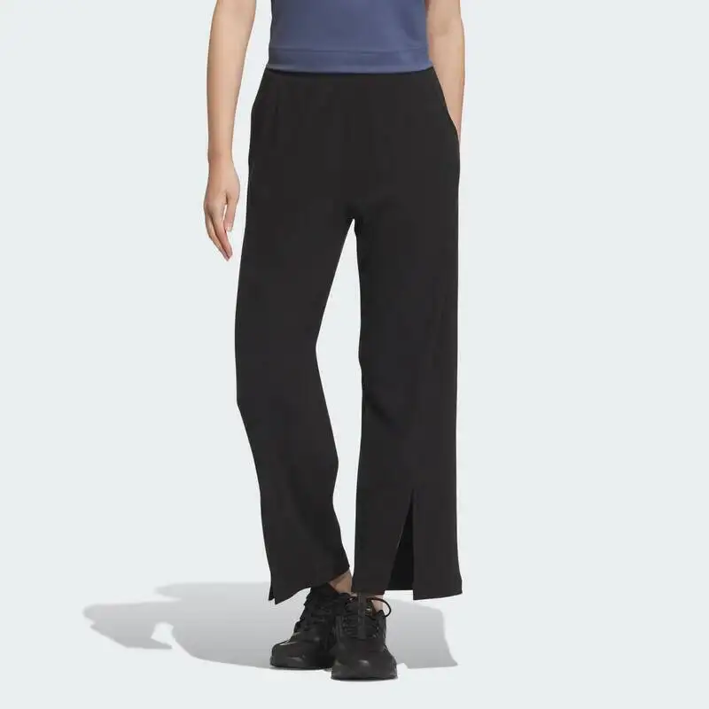 

Adidas Fashion Line Women's Slit Hem Trousers Elastic Waist Comfortable Lightweight For Gym And Casual Occasions