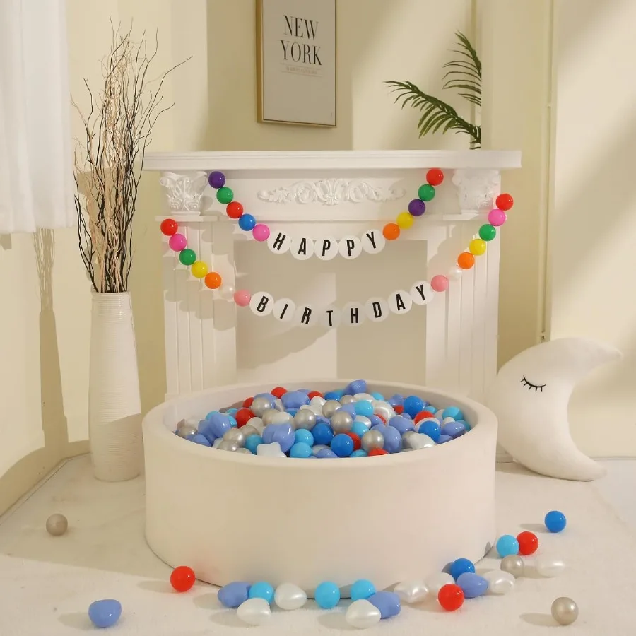 Palline Star Ball per bambini piccoli - Palline di plastica a forma di grandi dimensioni per palline per bambini, tenda da gioco, piscina per bambini, giochi d'acqua, 100 pezzi