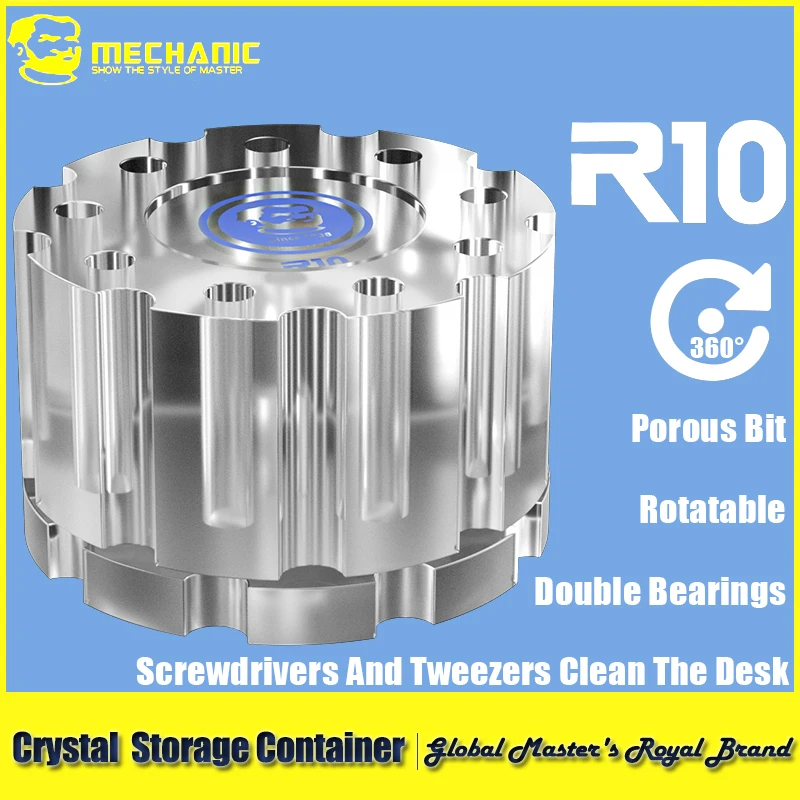 

MECHANIC R10 Screwdriver Tweezers Organic Glass Storage Box Multifunctional Mobile Phone Repair Parts Collecting Organizers