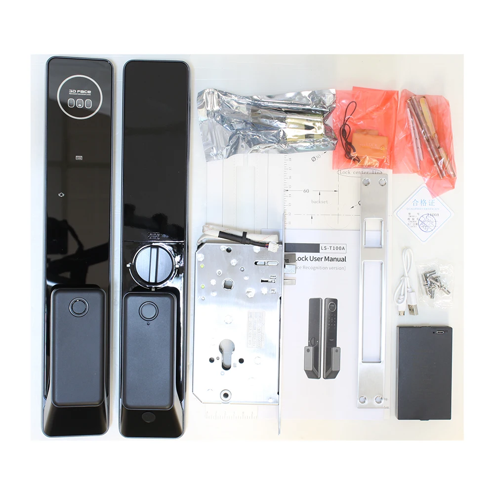 Locstar-cerradura de puerta inteligente Digital con huella dactilar para exteriores, cerradura de puerta con reconocimiento facial 3d para uso doméstico, cerradura inteligente Ttlock