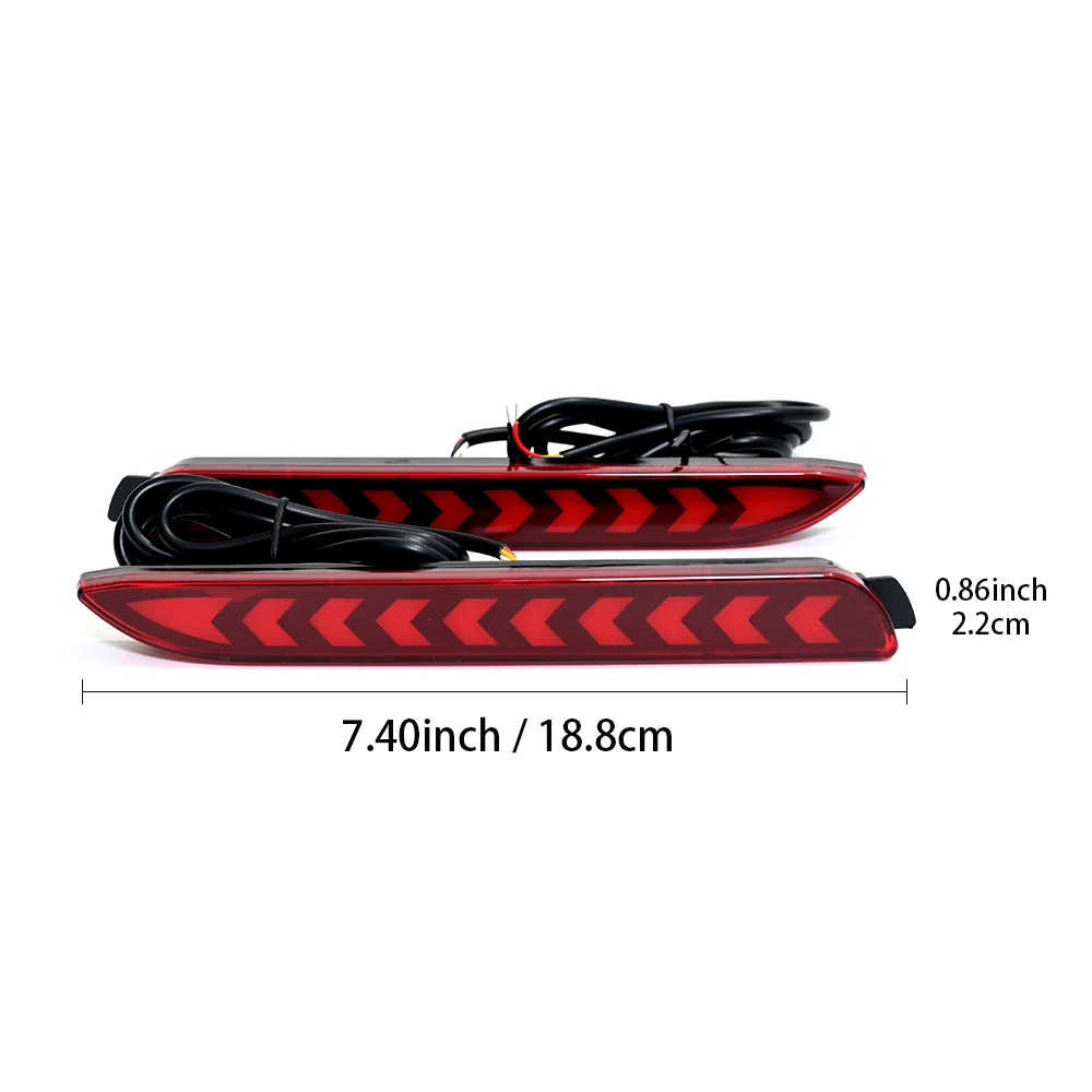 Car Rear Bumper Reflector Tail Brake Light For Toyota RAV4 Camry Sienna Venza For Lexus ISF GX470 RX300 5630 Turning Brake Lamp