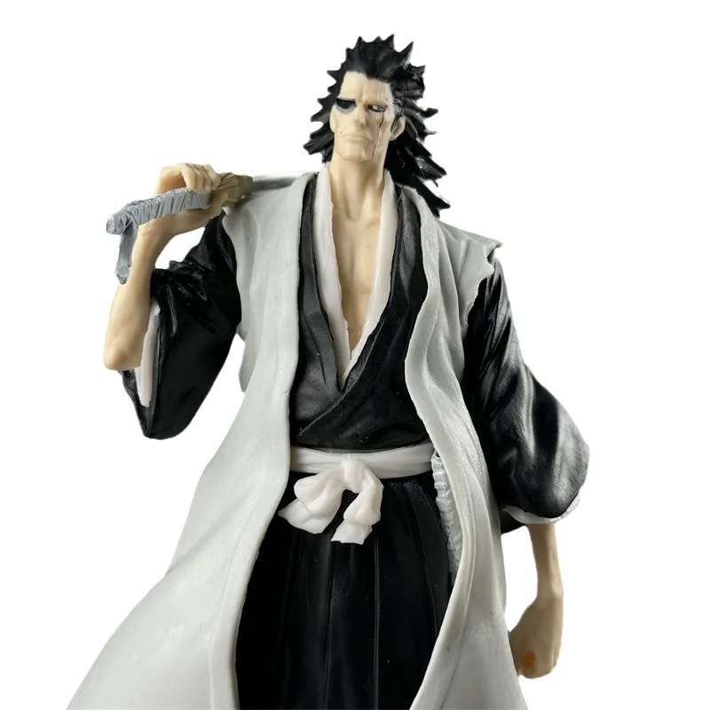 Anime lixívia figura zaraki kenpachi ação estatueta garagem kit pvc modelo brinquedos ornamento de mesa bonecas crianças presente