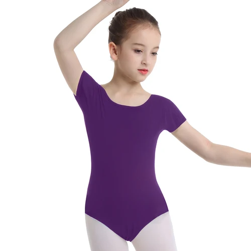 Imagen 2 del producto Body de gimnasia para niñas, ropa de ejercicio de baile, mono de Ballet de patinaje de algodón para niños, Leotardos de Ballet de bailarina