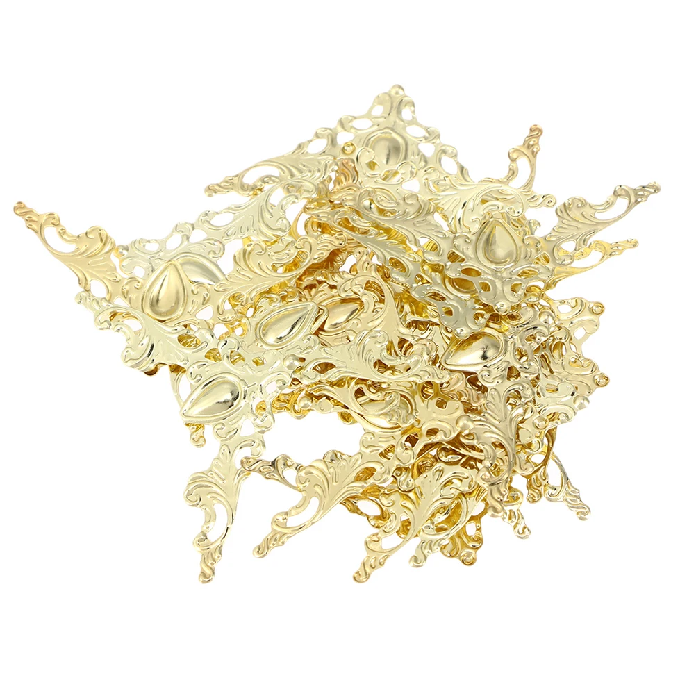 

105pcs Metal Corner Protector Vintage Style Box Guard For Jewelry Case Book Album Tool Box Scrapbook Cover Handicraft Craft Tool