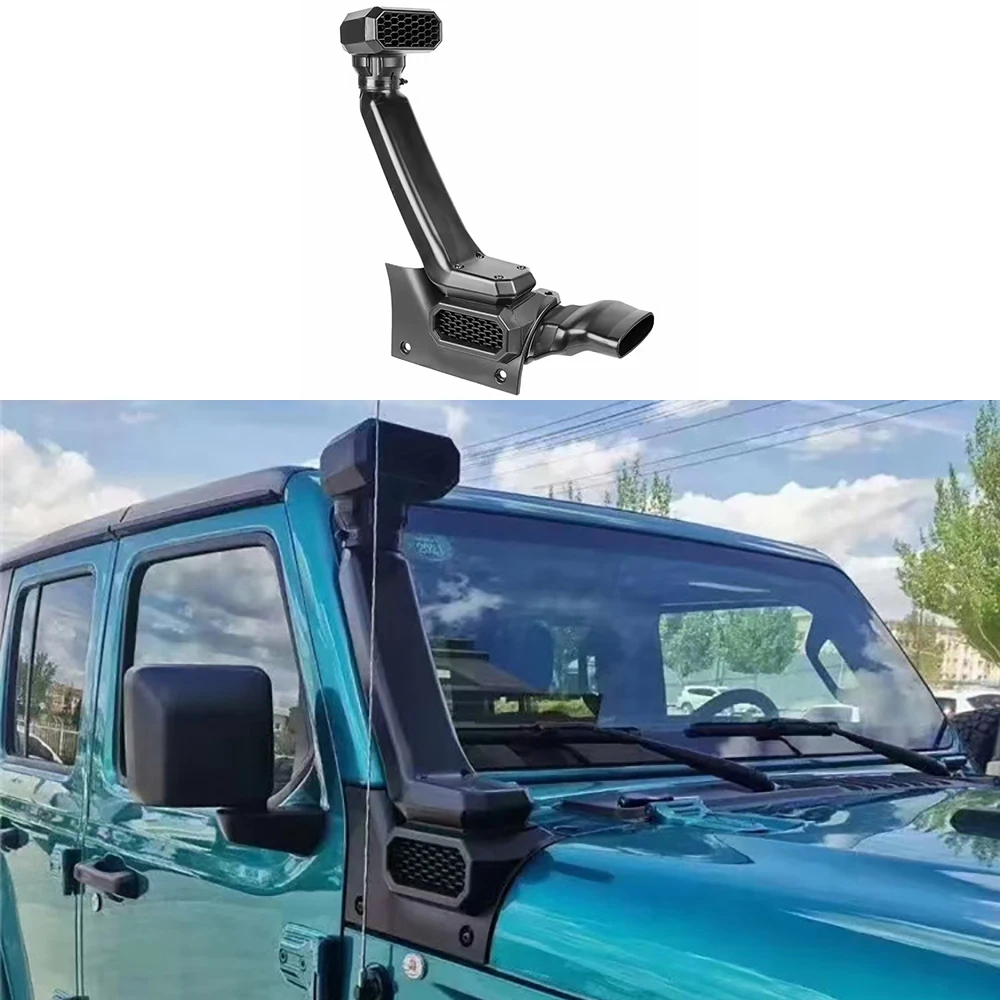 

Комплект воздухозаборника JL для бездорожья, 4x4, трубка, подходит для Jeep Wrangler JL 2018-2024, бензиновая система с низкой/высокой трубки, модифицированные детали