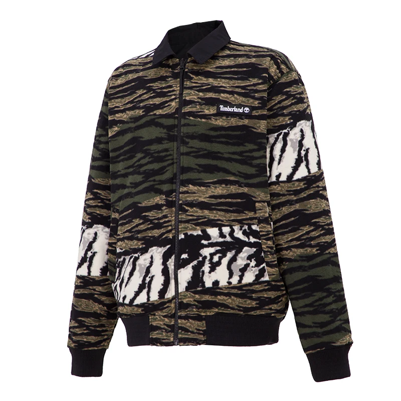 سترة Timberland للرجال للمشي لمسافات طويلة كاجوال ذات وجهين ومريحة وطية صدر السترة A27F5001