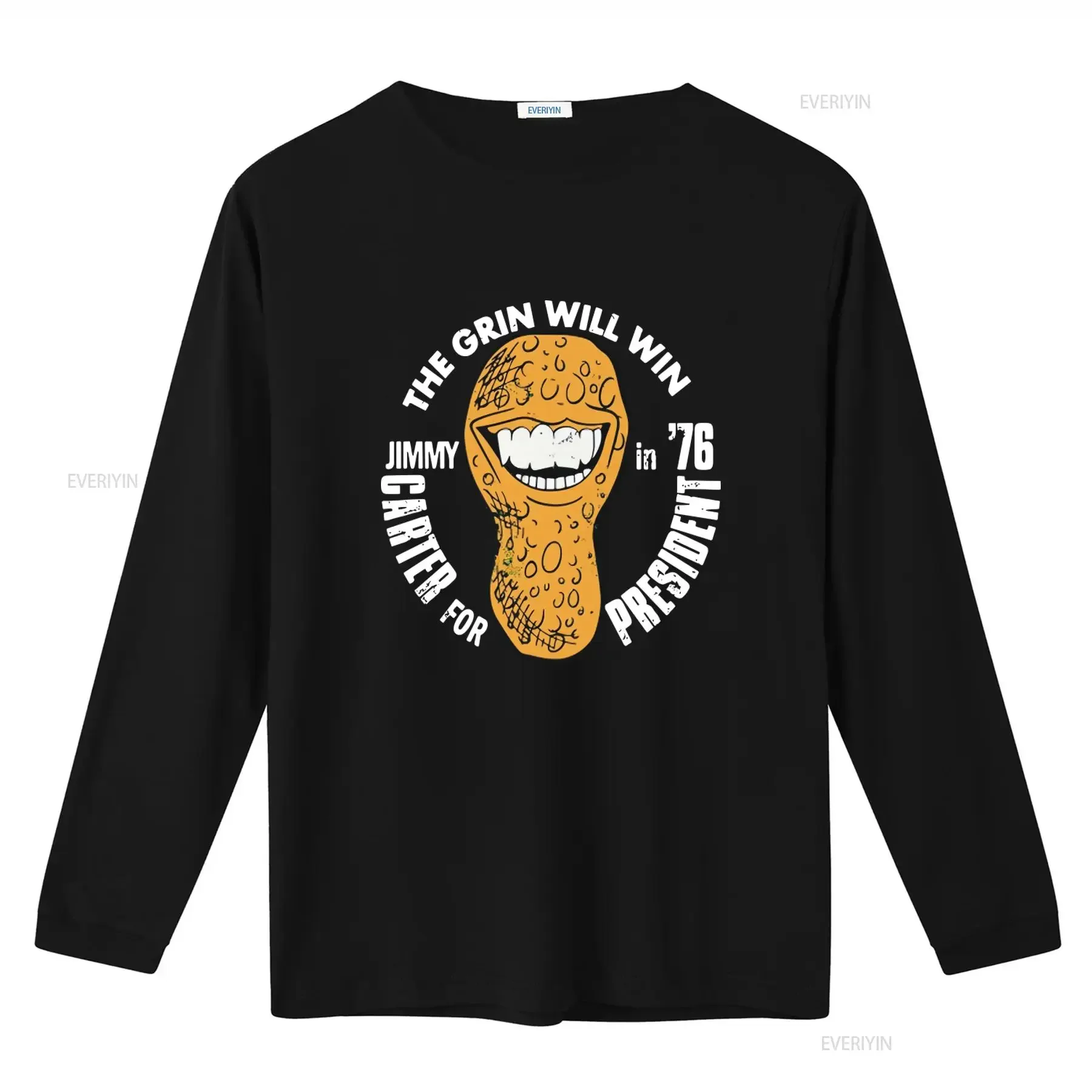 Jimmy Carter Retro Campaign T Shirt The Grin Will Win 1976 Vintage Style Election Memorabilia vintage Washed Stylish Soft