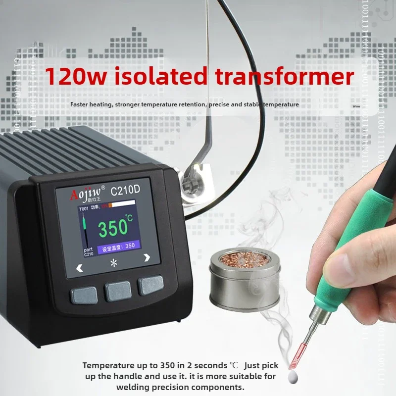 C210 Intelligent Constant Temperature Welding Table T210 Soldering Iron Hair Hot Core Mobile Phone Repair Soldering Stations