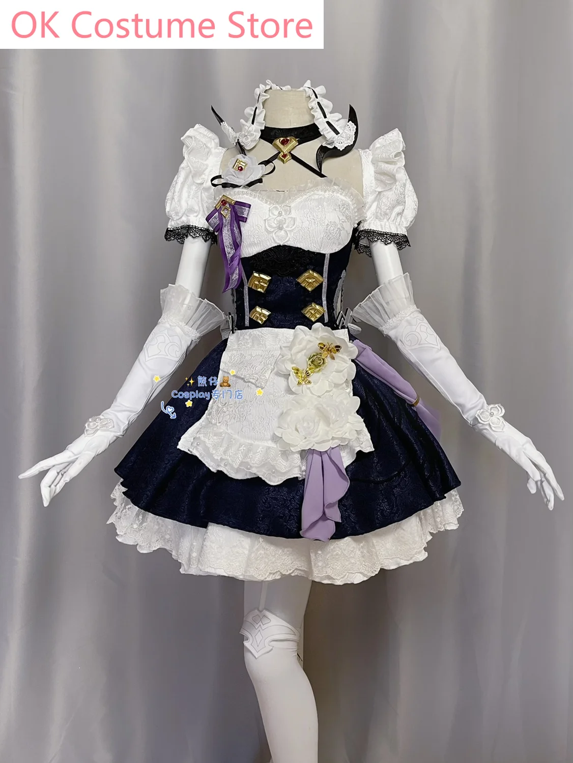 Honkai Impact 3rd Maid Outfit Elysia Dress Cosplay Costume Cos Game Anime Party Uniform Hallowen Play Role Clothes Clothing