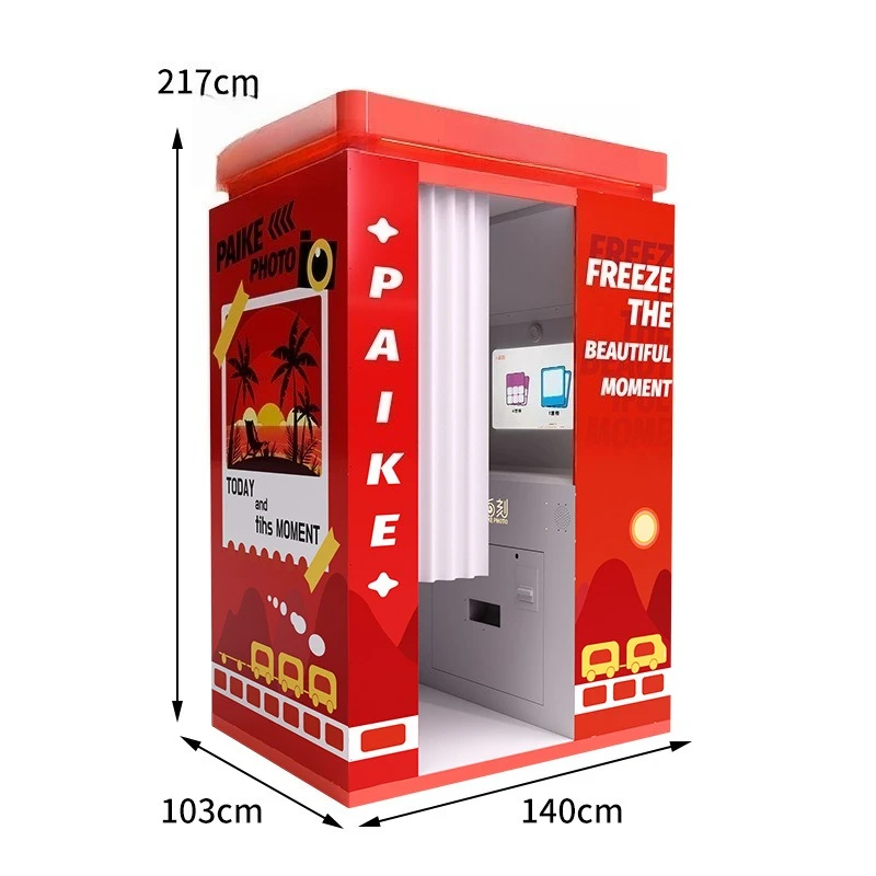 Unmanned self-service big head sticker all-in-one machine Korean big head photo machine ID photo Commercial self-service