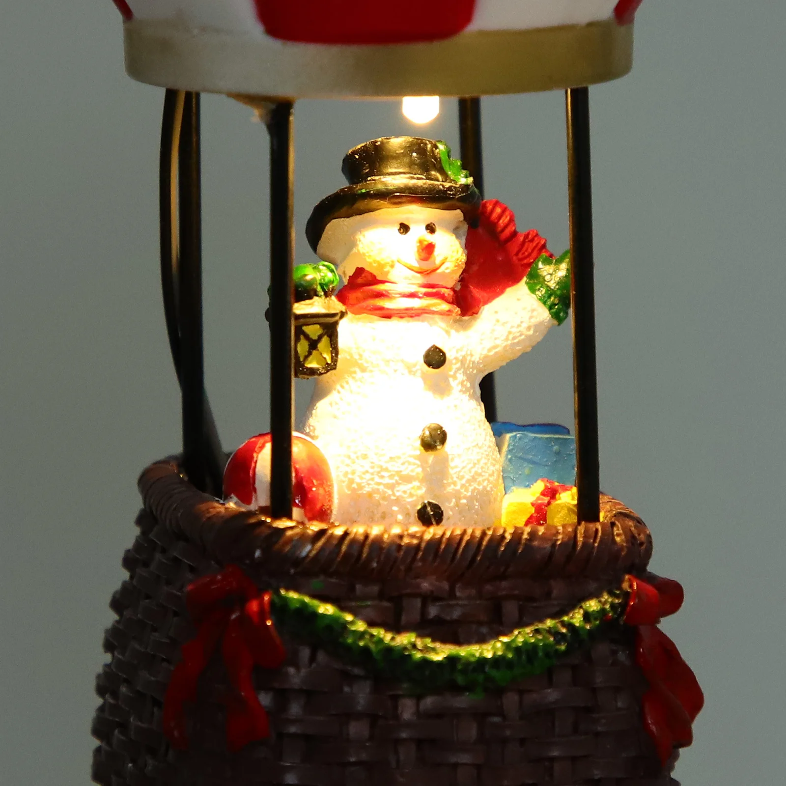 

Christmas Glow Snowman Night Light Resin Santa Decoration Festive Illuminated Figure for Home Table Desk Shelf Sofa Car