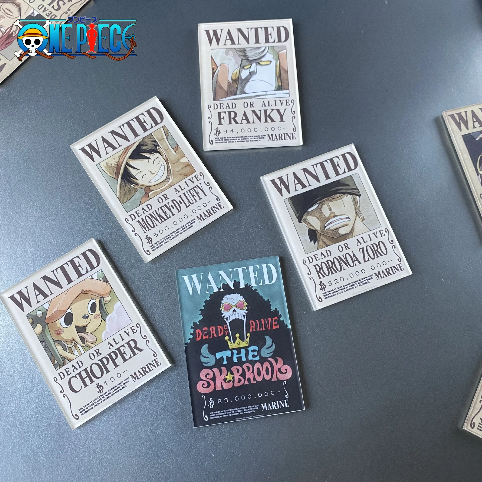 

One Piece Anime Cartoon Acrylic Fridge Magnets Wall Stickers Greeting Tags - Creative Collectible Items Ideal Anime Fans Gifts
