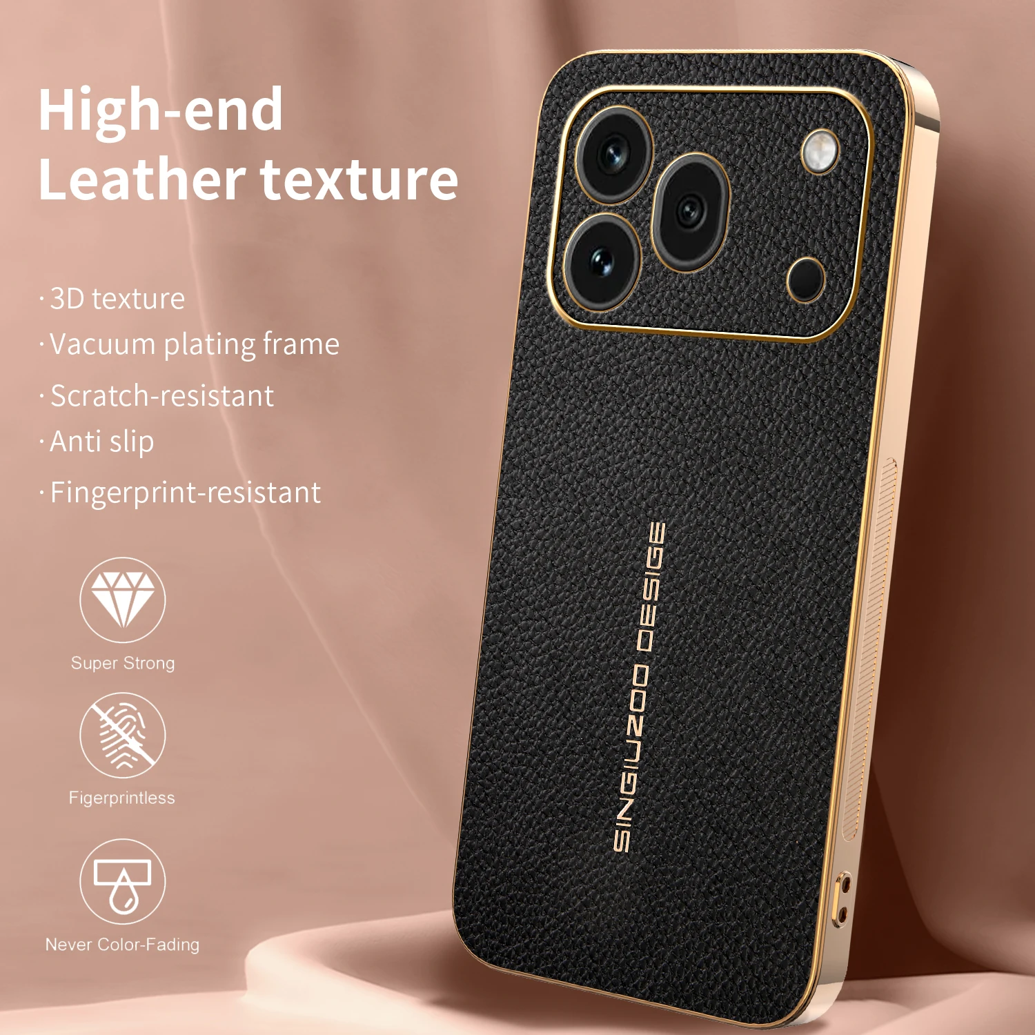 

For Honor 600/600 Pro Case New Slim Lychee Lens Full Cover Anti-Drop Non-Fingerprint Cover For Honor 600Pro Shockproof Funda