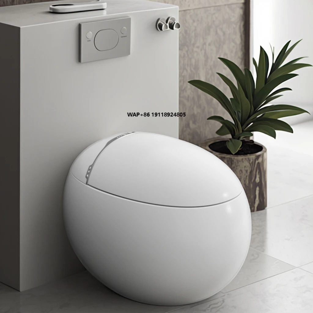 

New Quiet Smart Toilet-Heated Seat Radar Sensor Rear Washing Auto Flush P-trap Remote Control Elongated Luxury Modern