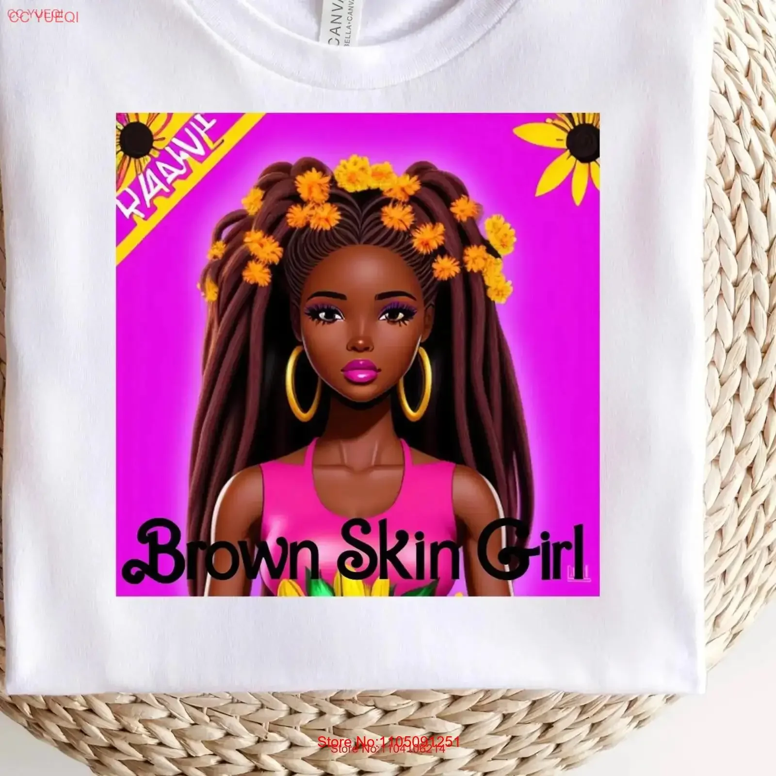 

Коричневая кожаная футболка для девочек Loc для женщин, меланин, городской черный дизайн, винтажный стираный мужской стильный модный дышащий дизайн