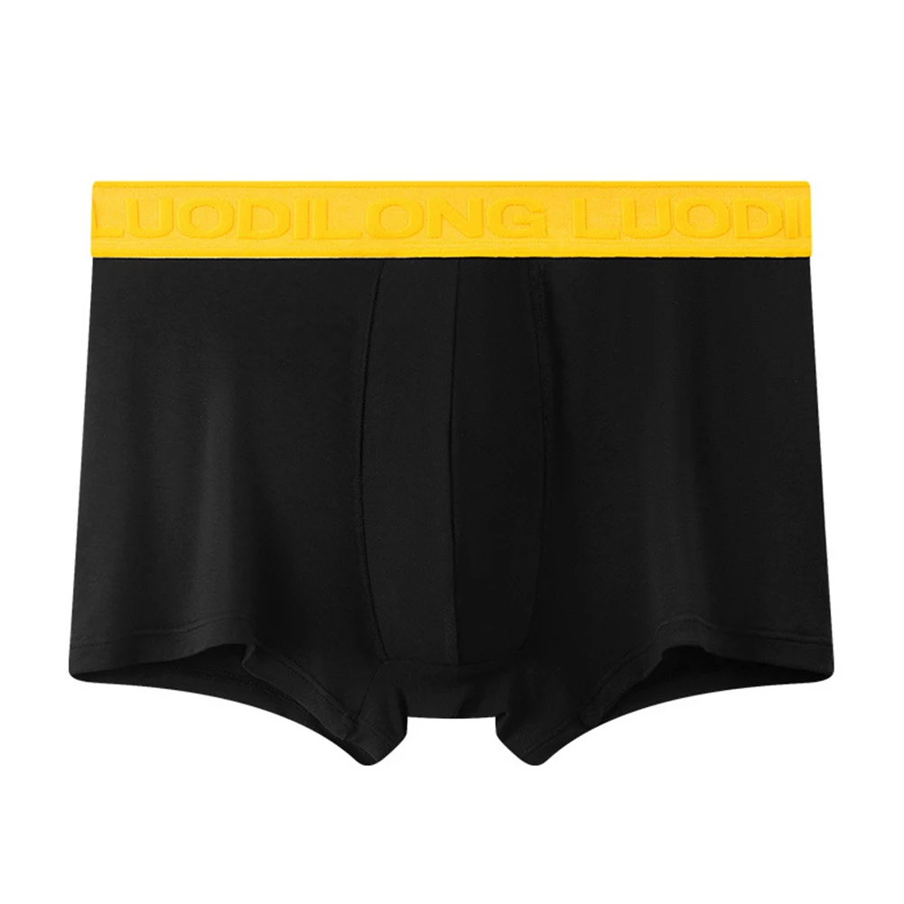 Sexy Breathable Trunks For Men Boxer Comfortable Underpants Brown Breathable Boxers 95 Modal Fabric Elastic Waistband Design