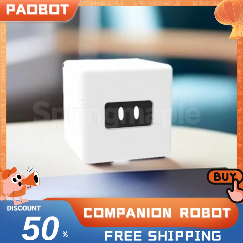 PAOBOT Companion Robot Intelligent Emotional Toy Mini Electronic Pet Interaction Desktop Robot Kids Gifts Custom