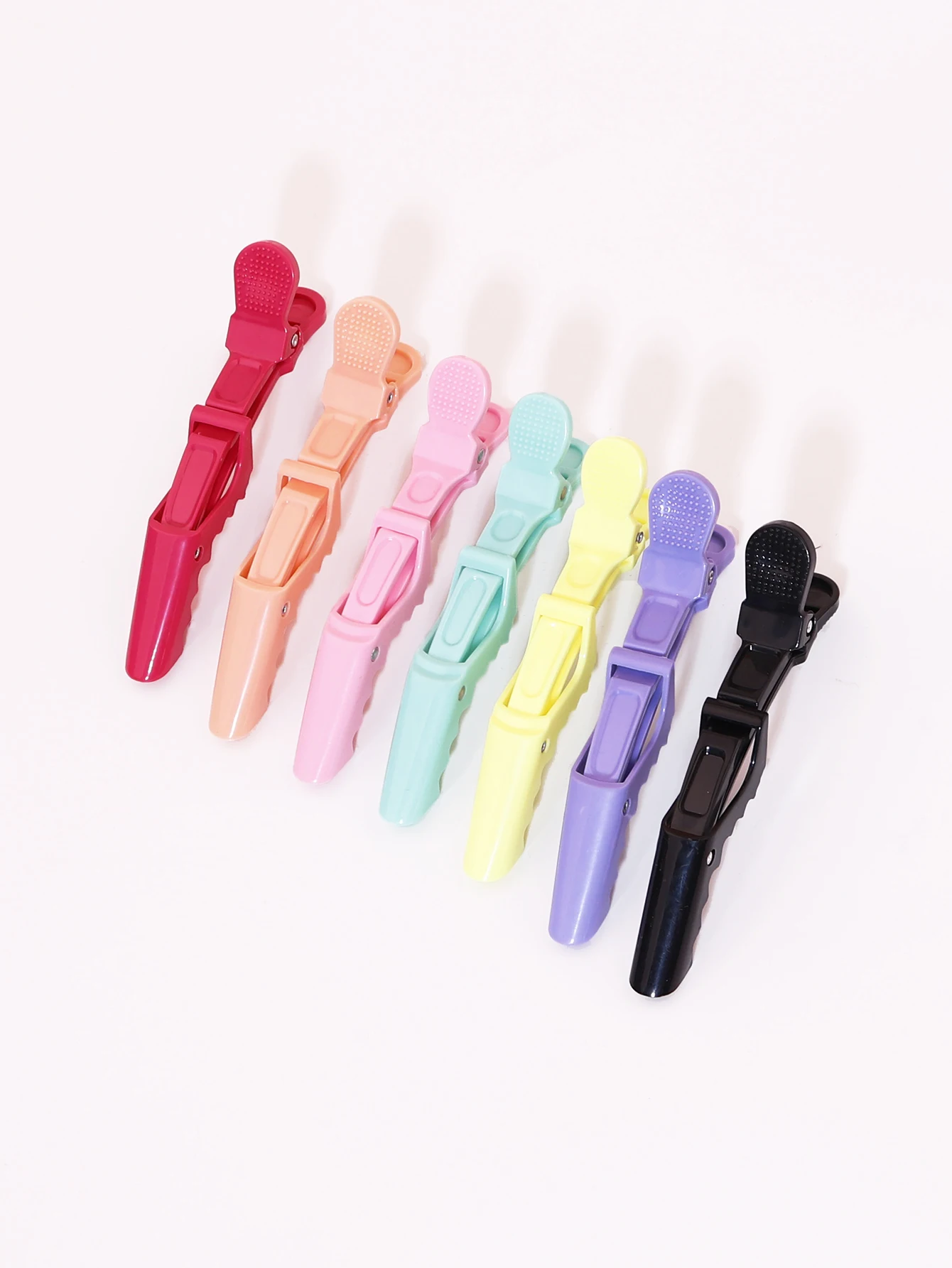 6pcs crocodile hair clip design claw shaped hair clip salon hair clip hair accessories makeup clip Special for real hair wigs