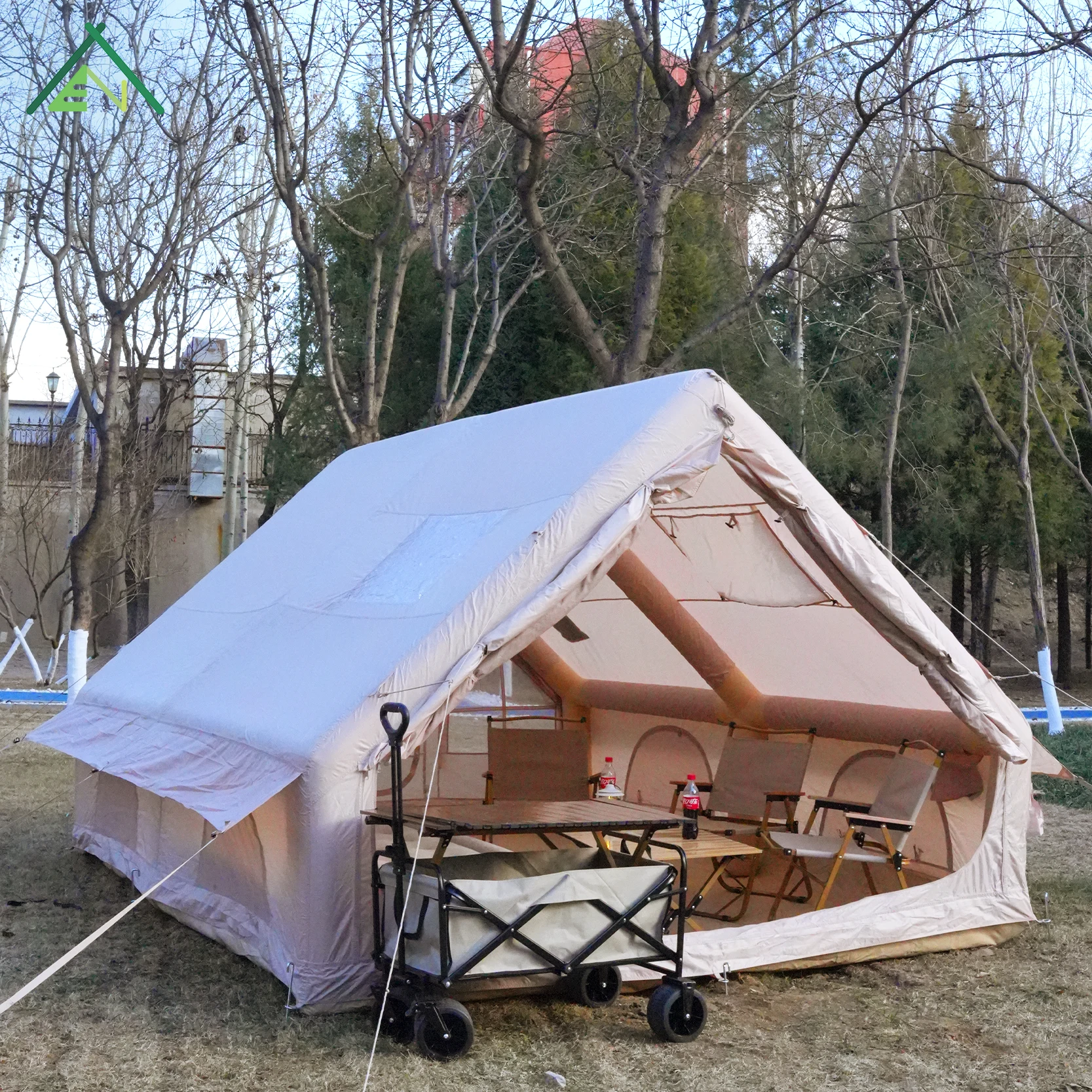 Outdoor Camping Inflatable Tent - 12 metrekare şişme hava çadırı, kamp