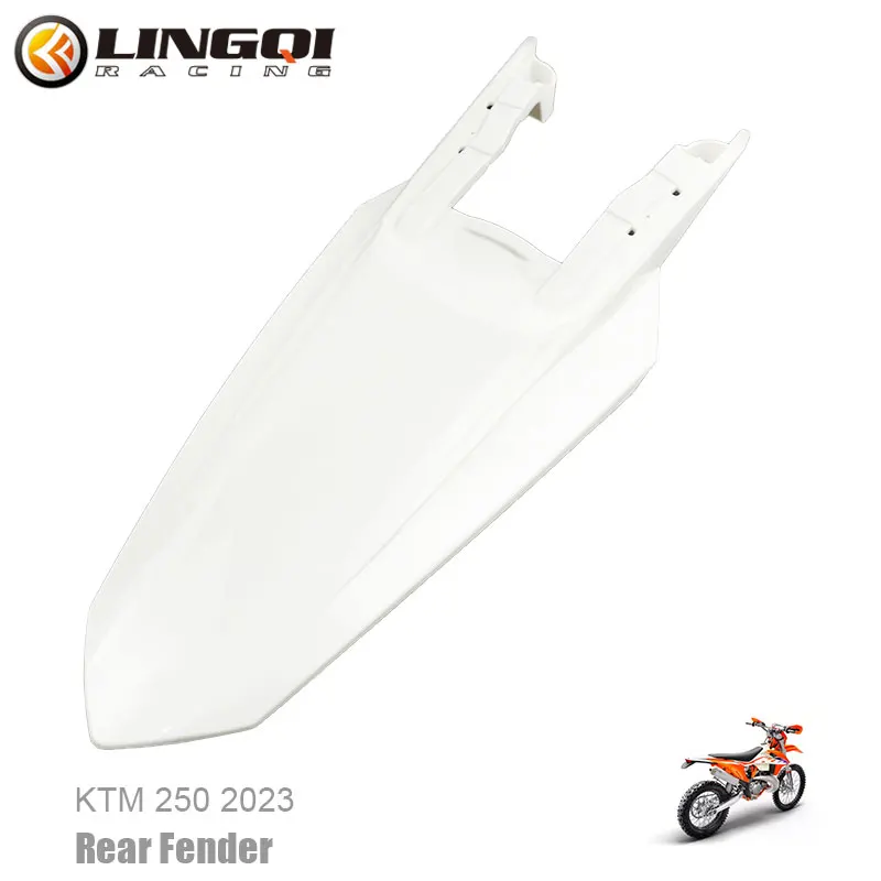 LINGQI 2023 Motorcycle Accessories Rear Fender Fairing Mudguard Wheel Splash Shield For KT250 SX SX-F XC XC-F Plastic Guard