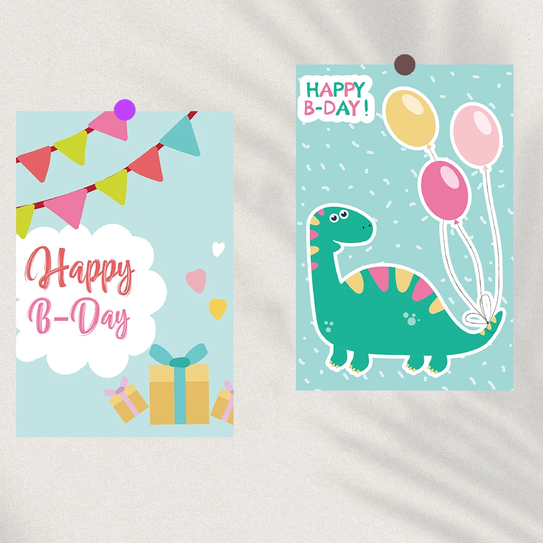 10ชิ้นสติกเกอร์ไดโนเสาร์น่ารักโปสเตอร์วันเกิดคอสเมติกส์คอลล์คอฟฟี่ฮาราจูกุสำหรับห้องของขวัญการ์ดติดผนัง