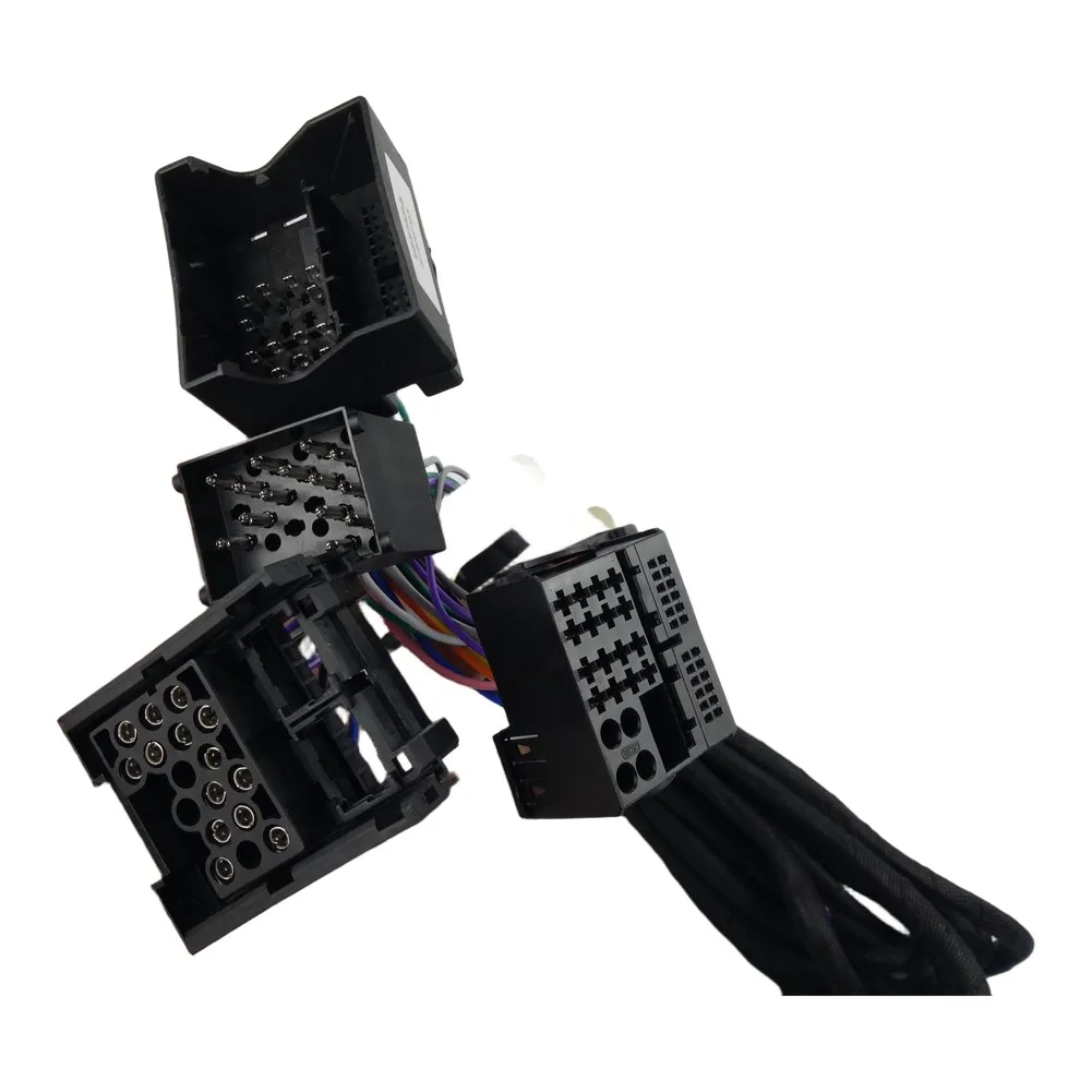 Head Unit Adapter for Radio Wiring Harness Car Radio Installation 4-head Connector 600CM Length ABS Material Heat Resistant