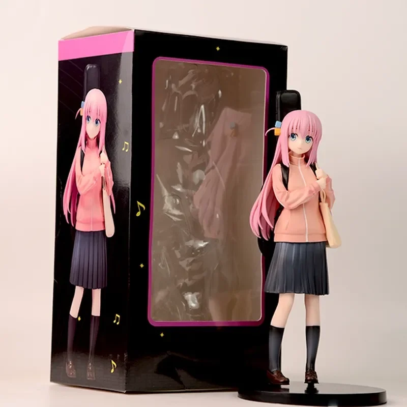 24ซม. บอคกี้เดอะร็อค! Hitori Gotou กีตาร์สาวรูปคอลเลกชันเครื่องประดับอะนิเมะรุ่นของเล่นอุปกรณ์ต่อพ่วงของขวัญ